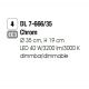 Lustre aplicate - Lustra LED design LUX PRISM 35cm, chrome