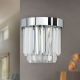 Aplice, corpuri de iluminat pentru pereti - Aplica LED design LUX PRISM, chrome