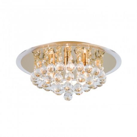 Lustre aplicate - Lustra, Plafoniera eleganta cu cristale K9, Gloria 38cm, gold
