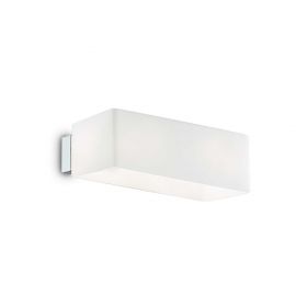 Aplice, corpuri de iluminat pentru pereti - Aplica de perete design modern BOX AP2 BIANCO