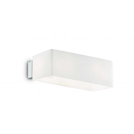 Aplice, corpuri de iluminat pentru pereti - Aplica de perete design modern BOX AP2 BIANCO