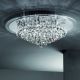 Lustre aplicate - Lustra, Plafoniera eleganta cu cristale K9, Gloria 62cm, chrome