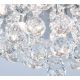 Lustre aplicate - Lustra, Plafoniera eleganta cu cristale K9, Gloria 62cm, chrome