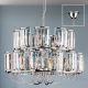 Candelabre, Lustre - Candelabru cromat design LUX cu cristal K9 Gstaad