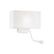 Aplice, corpuri de iluminat pentru pereti - Aplica de perete design elegant HOTEL AP2 ALL WHITEE