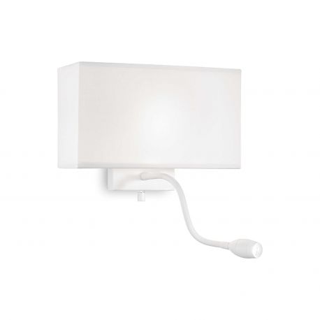 Aplice, corpuri de iluminat pentru pereti - Aplica de perete design elegant HOTEL AP2 ALL WHITEE
