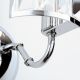 Aplice, corpuri de iluminat pentru pereti - Aplica cromata design LUX cu cristal K9 Gstaad