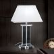 Veioze - Veioza, lampa de masa design LUX VERONIQUE, crom/ abajur alb