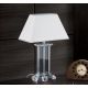 Veioze - Veioza, lampa de masa design LUX VERONIQUE, crom/ abajur alb