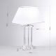 Veioze - Veioza, lampa de masa design LUX VERONIQUE, crom/ abajur alb