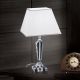 Veioze - Veioza, lampa de masa design LUX VERONIQUE, crom/ abajur alb