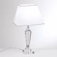 Veioze - Veioza, lampa de masa design LUX VERONIQUE, crom/ abajur alb