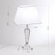 Veioze - Veioza, lampa de masa design LUX VERONIQUE, crom/ abajur alb