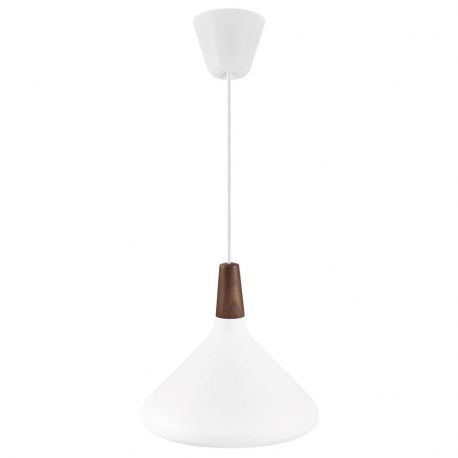 Pendule, Lustre suspendate - Pendul design modern NORI 27 opal alb