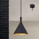 Pendule, Lustre suspendate - Pendul design industrial Gunda small, negru/ auriu
