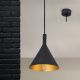 Pendule, Lustre suspendate - Pendul design industrial Gunda small, negru/ auriu