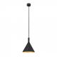 Pendule, Lustre suspendate - Pendul design industrial Gunda small, negru/ auriu