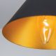 Pendule, Lustre suspendate - Pendul design industrial Gunda small, negru/ auriu