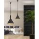 Pendule, Lustre suspendate - Pendul design industrial Gunda small, negru/ auriu