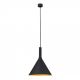 Pendule, Lustre suspendate - Pendul design industrial Gunda large, negru/ auriu