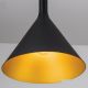 Pendule, Lustre suspendate - Pendul design industrial Gunda large, negru/ auriu