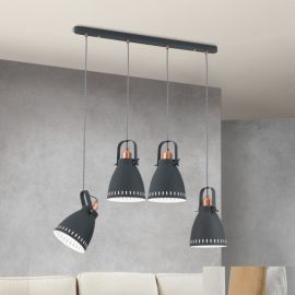 Pendule, Lustre suspendate - Lustra cu 4 pendule design industrial THEKE
