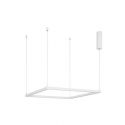 Lustra suspendata LED dimabila design modern ETERNA alb