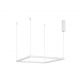 Pendule, Lustre suspendate - Lustra suspendata LED dimabila design modern ETERNA alb