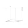 Lustra suspendata LED dimabila design modern ETERNA alb