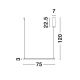 Pendule, Lustre suspendate - Lustra suspendata LED dimabila design modern ETERNA alb