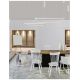 Pendule, Lustre suspendate - Lustra suspendata LED dimabila design modern ETERNA alb