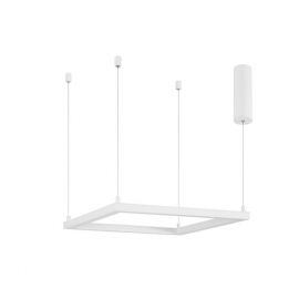 Pendule, Lustre suspendate - Lustra suspendata LED dimabila design modern ETERNA alb
