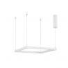 Lustra suspendata LED dimabila design modern ETERNA alb