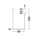 Pendule, Lustre suspendate - Lustra suspendata LED dimabila design modern ETERNA alb