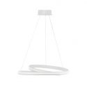 Lustra suspendata LED design modern Malvi, alb