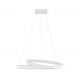 Lustra suspendata LED design modern Malvi, alb