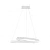Lustra suspendata LED design modern Malvi, alb