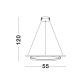 Pendule, Lustre suspendate - Lustra suspendata LED design modern Malvi, alb