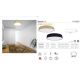 Plafoniere - Plafoniera LED moderna design slim MOON negru 55W