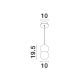 Pendule, Lustre suspendate - Pendul design modern ZERO, beton gri