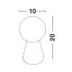 Veioze - Veioza, lampa de masa design modern ZERO beton gri