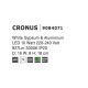 Aplice, corpuri de iluminat pentru pereti - Aplica LED de perete design modern Cronus gips alb