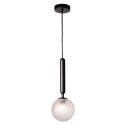Pendul design modern MUSA transparent/negru