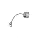 Aplica LED de perete directionabila design modern Flex crom