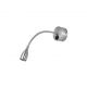Aplice, corpuri de iluminat pentru pereti - Aplica LED de perete directionabila design modern Flex crom