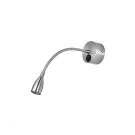 Aplice, corpuri de iluminat pentru pereti - Aplica LED de perete directionabila design modern Flex crom