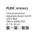 Aplice, corpuri de iluminat pentru pereti - Aplica LED de perete directionabila design modern Flex crom