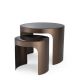 Masute Living - Set 2 masute de cafea LUX Piemonte S, cupru periat