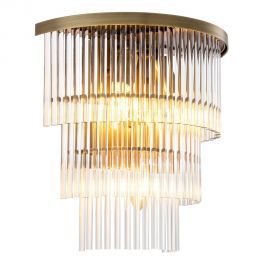Aplice, corpuri de iluminat pentru pereti - Aplica de perete design LUX East, alama