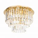 Lustra aplicata / Plafoniera design elegant 42cm Monaco, auriu